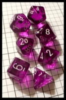 Dice : Dice - Dice Sets - Chessex Translucent Purple w White Nums - Ebay Jan 2010